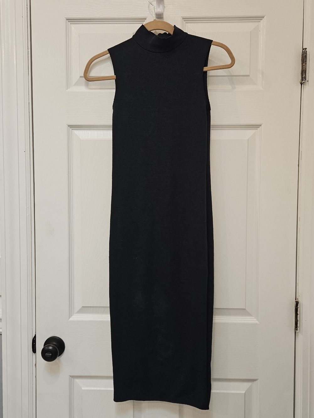 Zara Turtleneck Navy Blue Sleeveless Dress Size Small